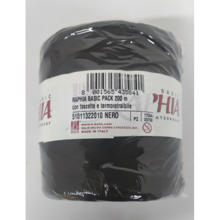 RAFIA SINTETICA FAMA 200M COLOR NEGRO 551011322010