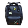 MOCHILA SILICONA GRANDE PERSONALIZABLE PARCHES AZUL DMM009-A
