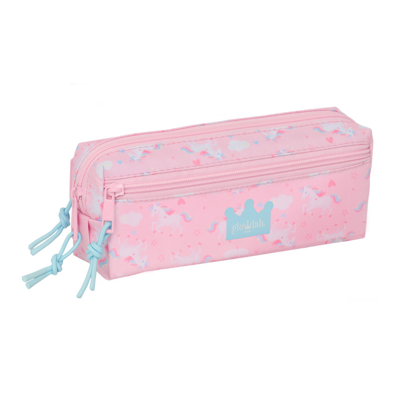 PORTATODO TRIPLE PEQ. C/GOMA ELAST. 22CM GLOWLAB KIDS SAFTA26 812623027 8,5X22 UNIDAD