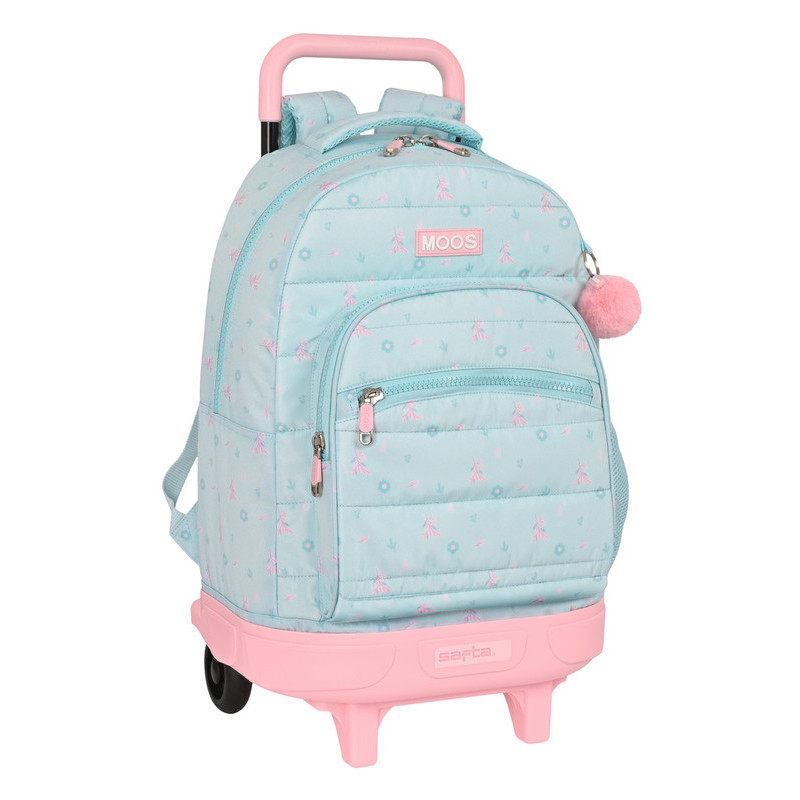 MOCHILA GDE. C/RUEDAS COMPACT EXTRAIBLE MOOS "GARDEN" 612318918 SAFTA23 VAC