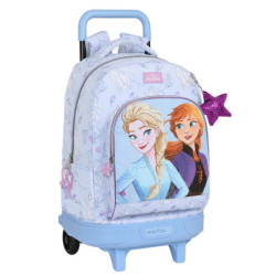 MOCHILA GDE. C/RUEDAS COMPACT EXTRAIBLE FROZEN "BELIEVE" 612315918 SAFTA23 VAC