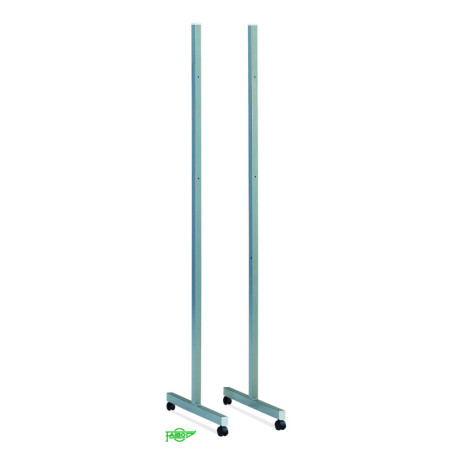 SOPORTE METALICO PARA PIZARRAS FORMA T CON RUEDAS FAIBO