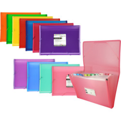 CARPETA FUELLE 12B GRAFOPLAS MULTILINE GOMAS PLAST. TRANSP. VERDE MINT 2963026