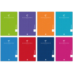 PACK 10 LIBRETA GRAPADA GUERRERO GRAFOPLAS PP FOLIO 90G CUADRO 4*4 COLORES SURTIDOS 88422299