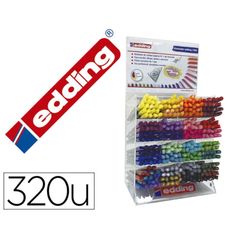 ROTULADOR EDDING 1200 EXP 320U GAMA CLASICA + METAL + NEON 4-71200
