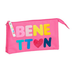 PORTATODO TRIPLE BENETTON "HEART" SAFTA21 ENERO 842116744 12*22