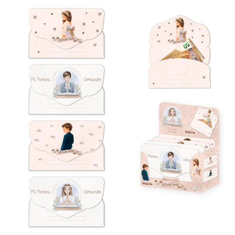 TARJETA FELICITACION COMUNION ARGU BILLETERO 38391 C/48