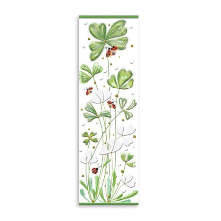 PUNTO LIBRO CARTON TURNOWSKY MARIQUITAS TREBOLES GRABADO C/ORO ARGU 47938