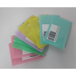 DOSSIER SOBRE VELCRO A7 FAMA PASTEL COLORES SURTIDOS 10U D300A7V