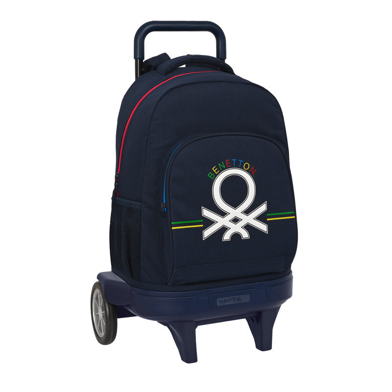 MOCHILA GDE. C/RUEDAS COMPACT EVOL. EXT. BENETTON "SIXTIES" SAFTA23 ENERO 612306218