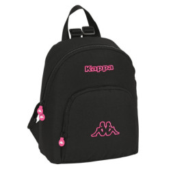 MINI MOCHILA KAPPA "BLACK AND PINK" SAFTA23 ENERO 612305846