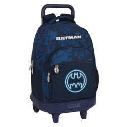 MOCHILA GDE. C/RUEDAS COMPACT EXTRAIBLE BATMAN "LEGENDARY" 612304918 SAFTA24