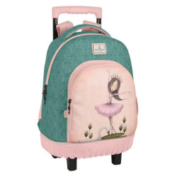 MOCHILA GDE. C/RUEDAS COMPACT SANTORO™’S MIRABELLE "SWAN LAKE" 612302818 SAFTA23 VAC