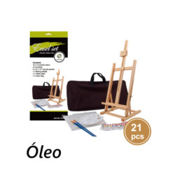 CABALLETE PINTURA C/BOLSA MCH C/TABLILAS Y OLEO 21 PZAS 191219/1