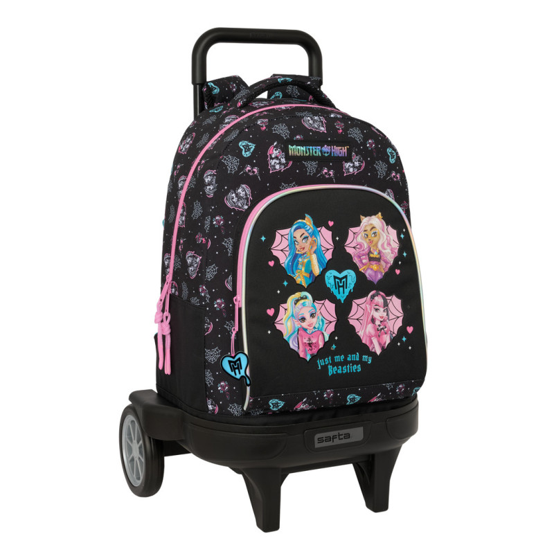 MOCHILA GDE. C/RUEDAS COMPACT EVOL. EXT. MONSTER HIGH SAFTA26 612698218 45X33 UNIDAD