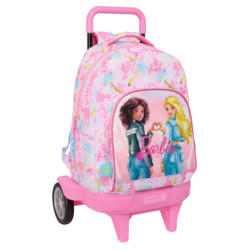 MOCHILA GDE. C/RUEDAS COMPACT EVOL. EXT. BARBIE "PAINTERLY" SAFTA25 ENERO 612510218