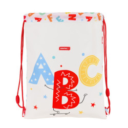 SACO PLANO JUNIOR FACIL LIMPIEZA SAFTA PREESCOLAR "ALPHABET" 612287855 34*26 SAFTA22