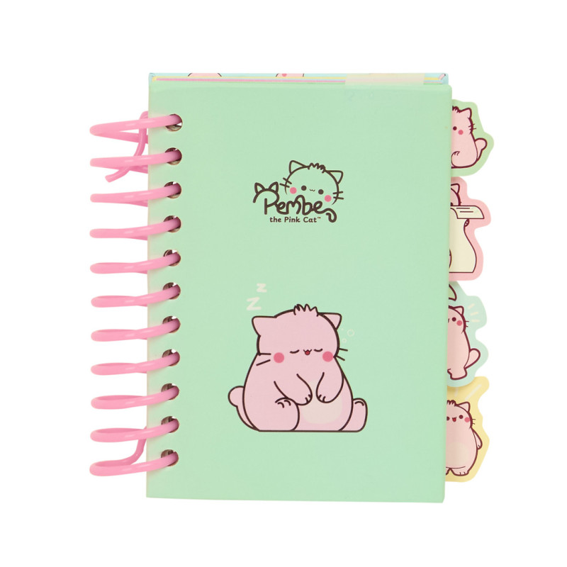 BLOC DE NOTAS A7 PEMBE "THE PINK CAT" SAFTA26 512646075 10,5X7,4 UNIDAD