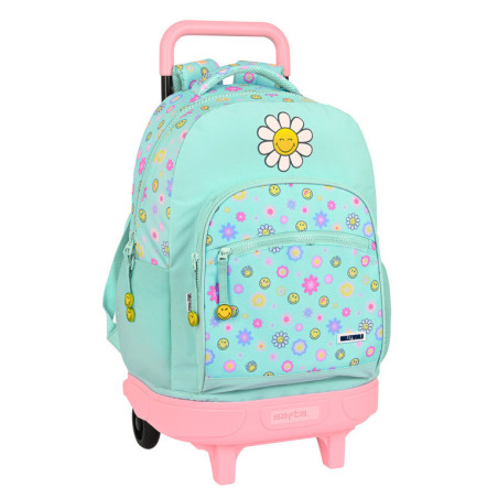MOCHILA GDE. C/RUEDAS COMPACT EXT.SIMPLE SMILEY WORLD "SUMMER FUN" SAFTA23 ENERO 612281918