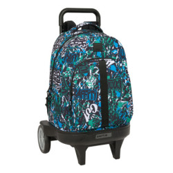 MOCHILA GDE. C/RUEDAS COMPACT EVOL. EXT. SAFTA GRAFFITI "GO" SAFTA26 642622218 45X33 UNIDAD