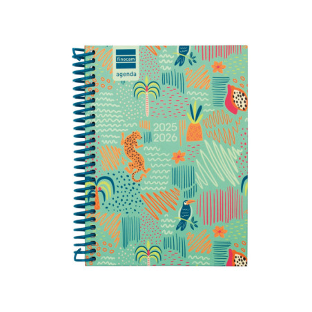 AGENDA ESCOLAR FINOCAM25 DIVA 1/8 SVH 25-26 SELVA+ 8º - 120X164 MM 536100626
