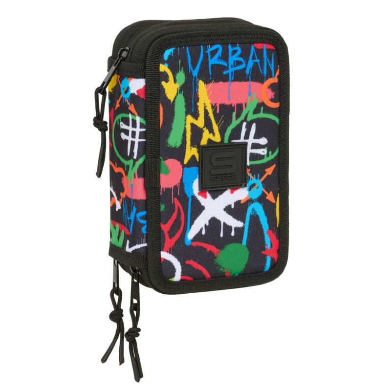 PLUMIER TRIPLE 37 PCS SAFTA GRAFFITI "COLORS" SAFTA26 442623857 19,5X12,5 UNIDAD