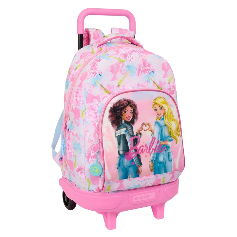 MOCHILA GDE. C/RUEDAS COMPACT EXTRAIBLE BARBIE "PAINTERLY" SAFTA25 ENERO 612510918