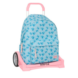 MOCHILA 775+CARRO EVOLUTION STITCH "OHANA" SAFTA26 612613860 43X31 UNIDAD