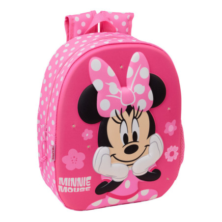 MOCHILA 3D CON LEDS MINNIE MOUSE SAFTA26 622670892 33X27 UNIDAD