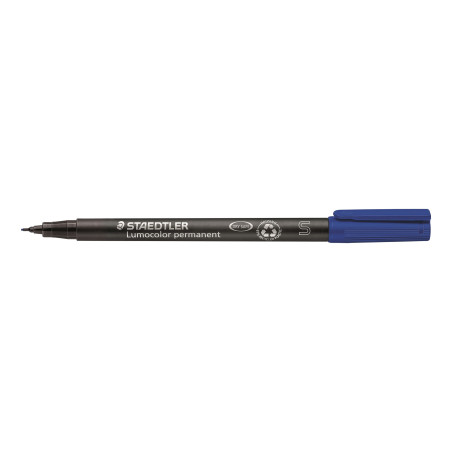 MARCD. PERMANENTE S 0,4MM AZUL LUMOCOLOR 313 STAEDTLER