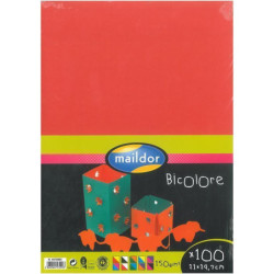 CARTULINA A-4 MAILDOR BICOLOR SURTIDA 100H 10 COLORES 457299C