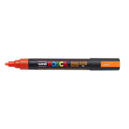 MARCADOR UNI-BALL POSCA PC-5M PUNTA REDONDA 1,8-2,5MM FLUOR NARANJA (F4)