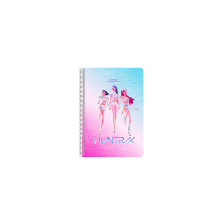 LIBRETA FOLIO 80 H. TAPAS DURAS K-POP DEMON HUNTERS - STATIONERY SAFTA26 542660066 31X21,5