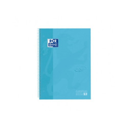 CUADERNO ENRI OXFORD SCHOOL EUROPEAN A-4  80H 5*5 TOUCH AZUL PASTEL 400107010
