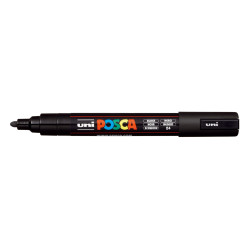 MARCADOR UNI-BALL POSCA PC-5M PUNTA REDONDA 1,8-2,5MM NEGRO (24) 152777000