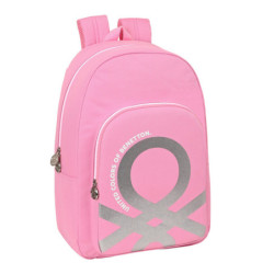 MOCHILA ADAPTABLE BENETTON "FLAMINGO PINK" 612252876 46*30 SAFTA22