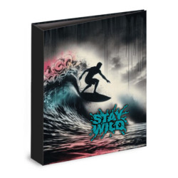 CARPETA CARTON FORRADO TAMAÑO A4 32 CM. 4 ANILLAS 35MM SENFORT RIDERS SURF 19501251