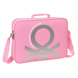 BANDOLERA EXTRAESCOLARES BENETTON "FLAMINGO PINK" 612252385 28*38 SAFTA22