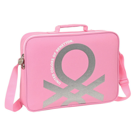 BANDOLERA EXTRAESCOLARES BENETTON "FLAMINGO PINK" 612252385 28*38 SAFTA22