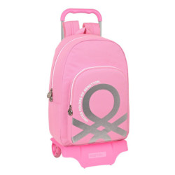 MOCHILA 876+CARRO 905 BENETTON "FLAMINGO PINK" 612252160 46*30 SAFTA22