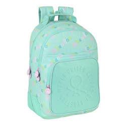 MOCHILA DOBLE ADAPTABLE BENETTON "WORLD" 612251773 42*32 SAFTA22