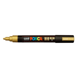 MARCADOR UNI-BALL POSCA PC-5M PUNTA REDONDA 1,8-2,5MM ORO (25)