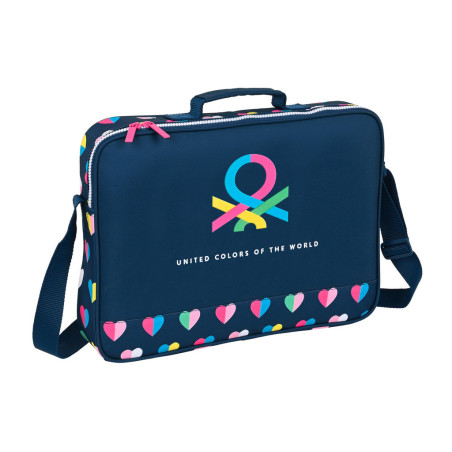 BANDOLERA EXTRAESCOLARES BENETTON "CORAZONES" 612250385 28*38 SAFTA22