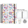 AGENDA ESCOLAR ESPIRAL 8º D/P STUDENT PP PURPLE FLOWER 22871253 SENFORT25/26