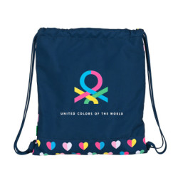 SACO PLANO BENETTON "CORAZONES" 612250196 40*35 SAFTA22