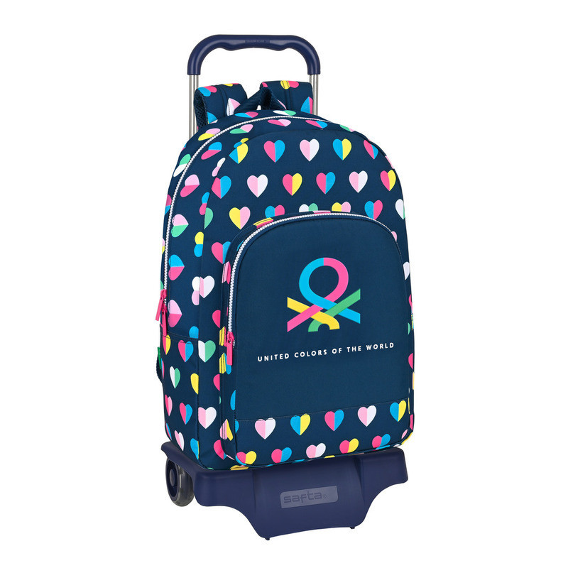 MOCHILA 876+CARRO 905 BENETTON "CORAZONES" 612250160 46*30 SAFTA22