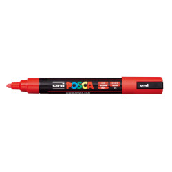 MARCADOR UNI-BALL POSCA PC-5M PUNTA REDONDA 1,8-2,5MM ROJO (15)