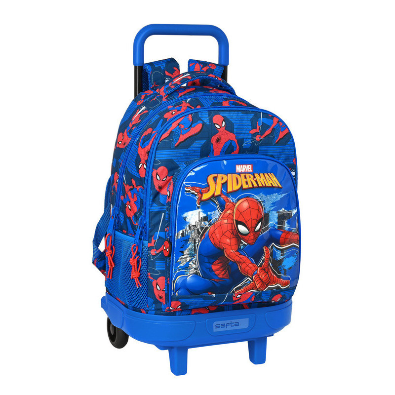 MOCHILA GDE C/RUEDAS COMPACT EXTRAIBLE SPIDER-MAN "GREAT POWER" 612243918 45*33 SAFTA22