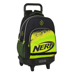 MOCHILA GDE C/RUEDAS COMPACT EXTRAIBLE NERF "NEON" 612240918 45*33 SAFTA22