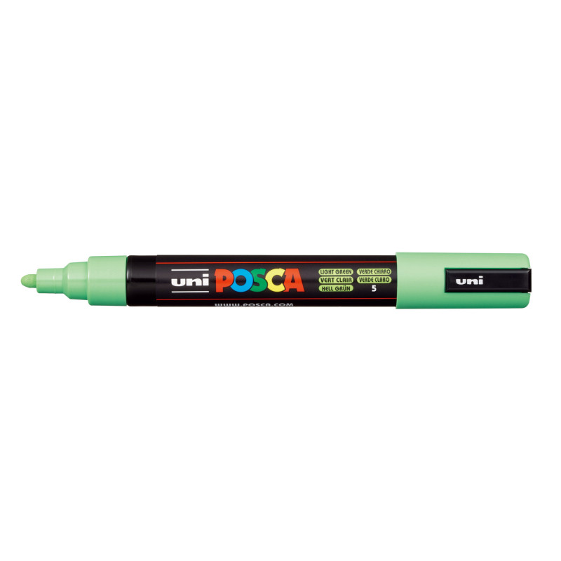 MARCADOR UNI-BALL POSCA PC-5M PUNTA REDONDA 1,8-2,5MM VERDE CLARO (5) 152678000